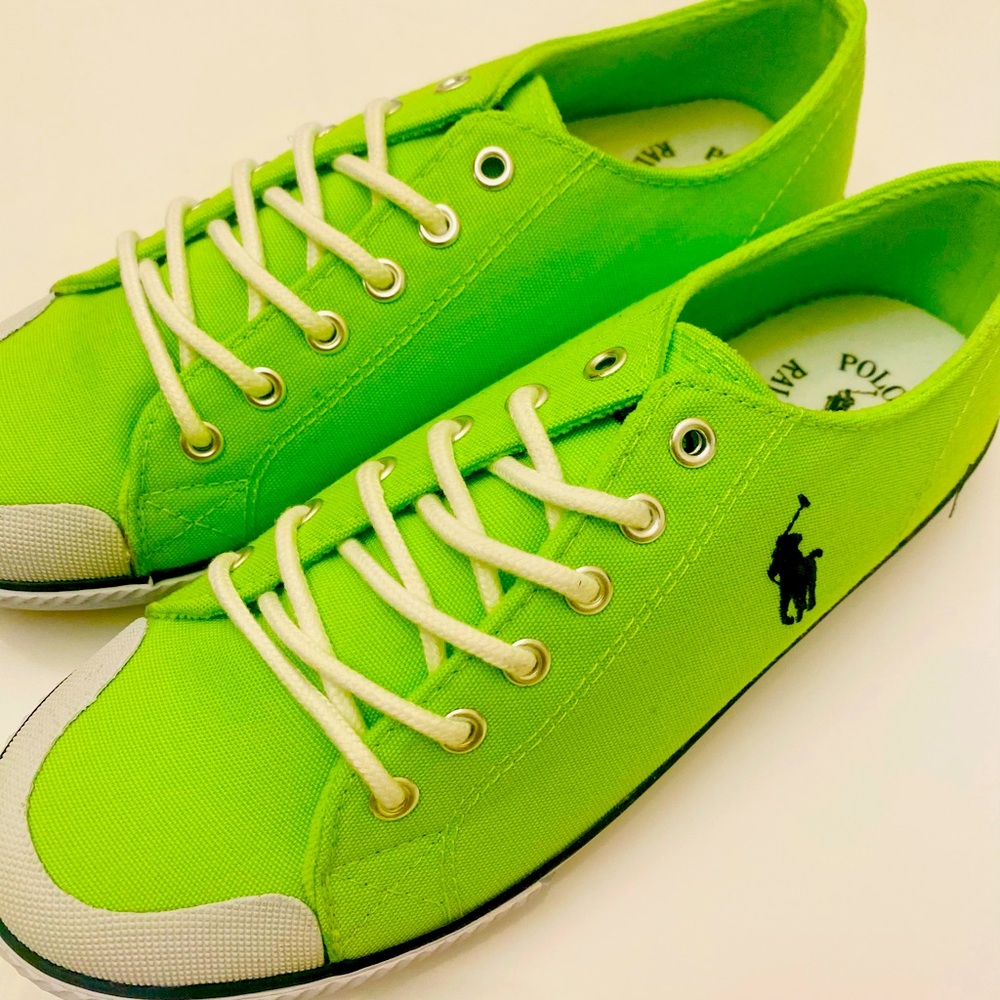 BNWB POLO Ralph Lauren NEON GREEN SIZE 4.5 boys